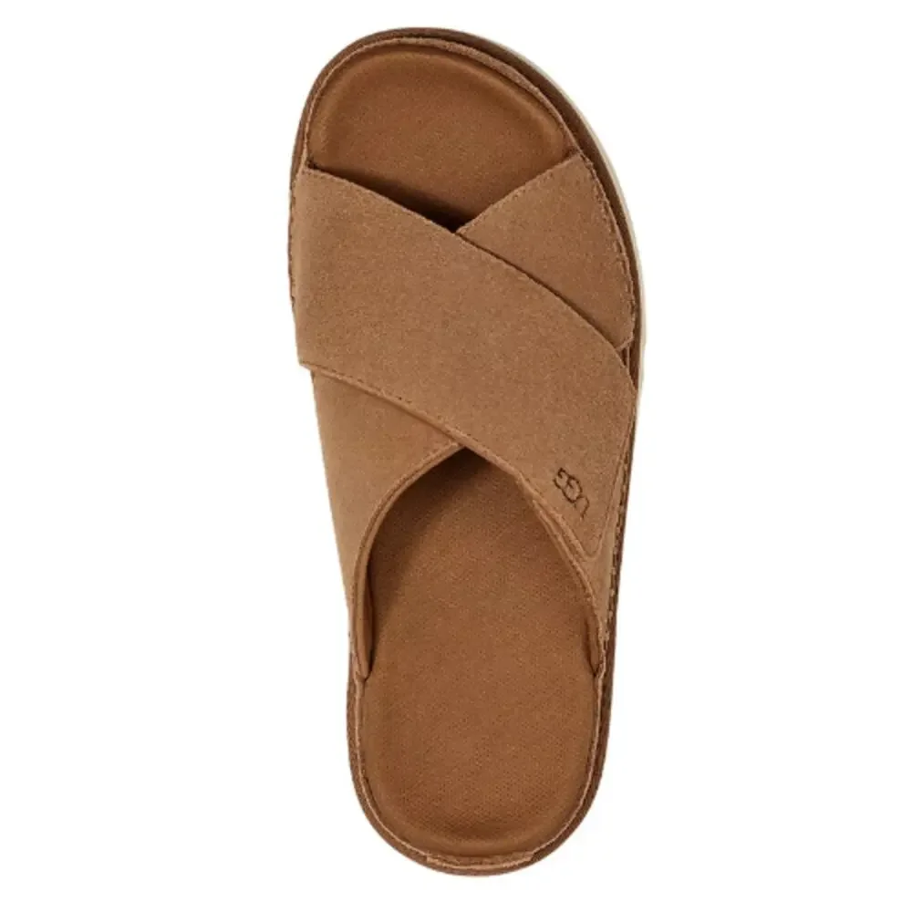 UGGs Goldenstar Crisscross Slide Platform Sandals EUC Size 6 - Picture 4 of 8
